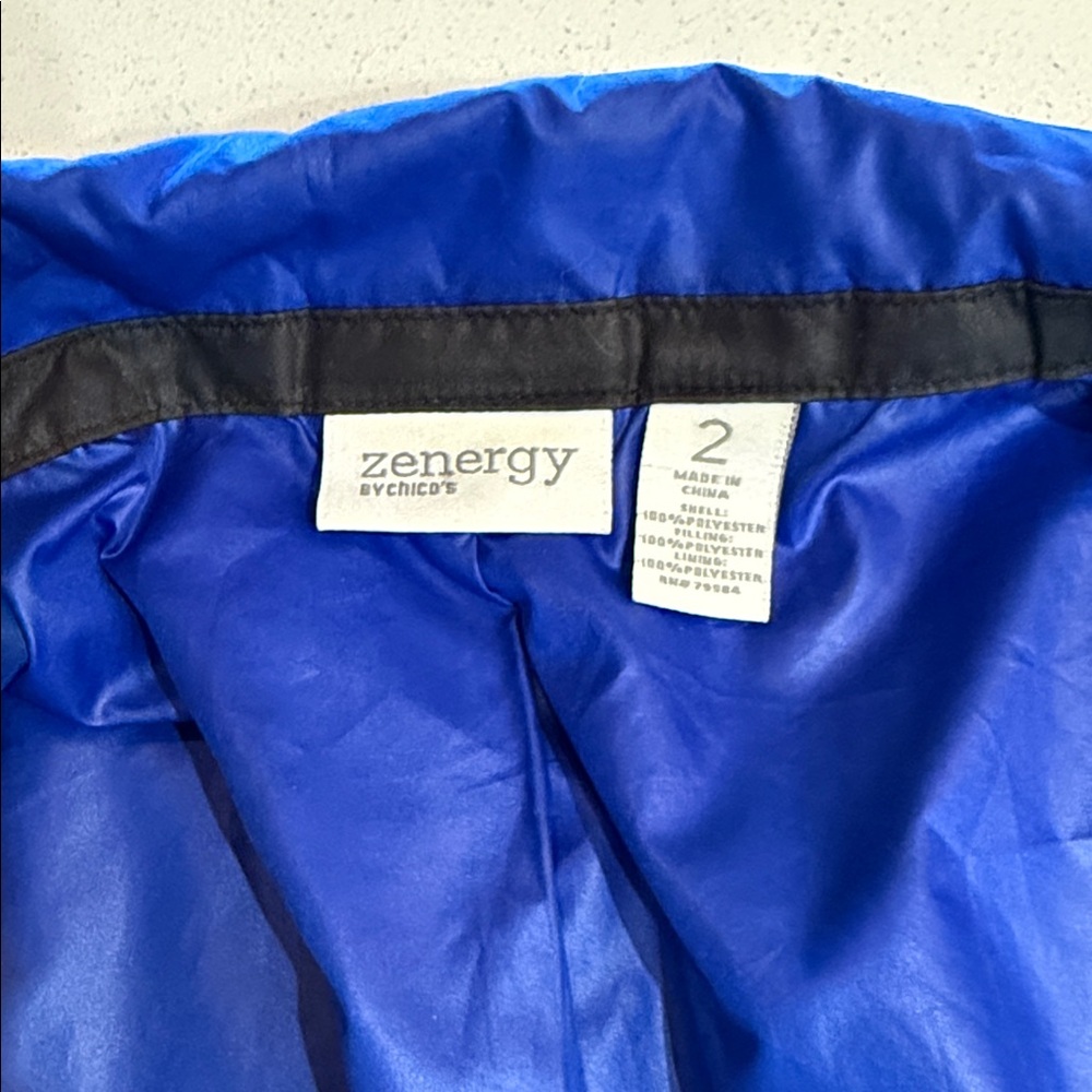 Chico’s Zenergy Sleeveless Blue Women's Vest Large (2) - Picture 6 of 7